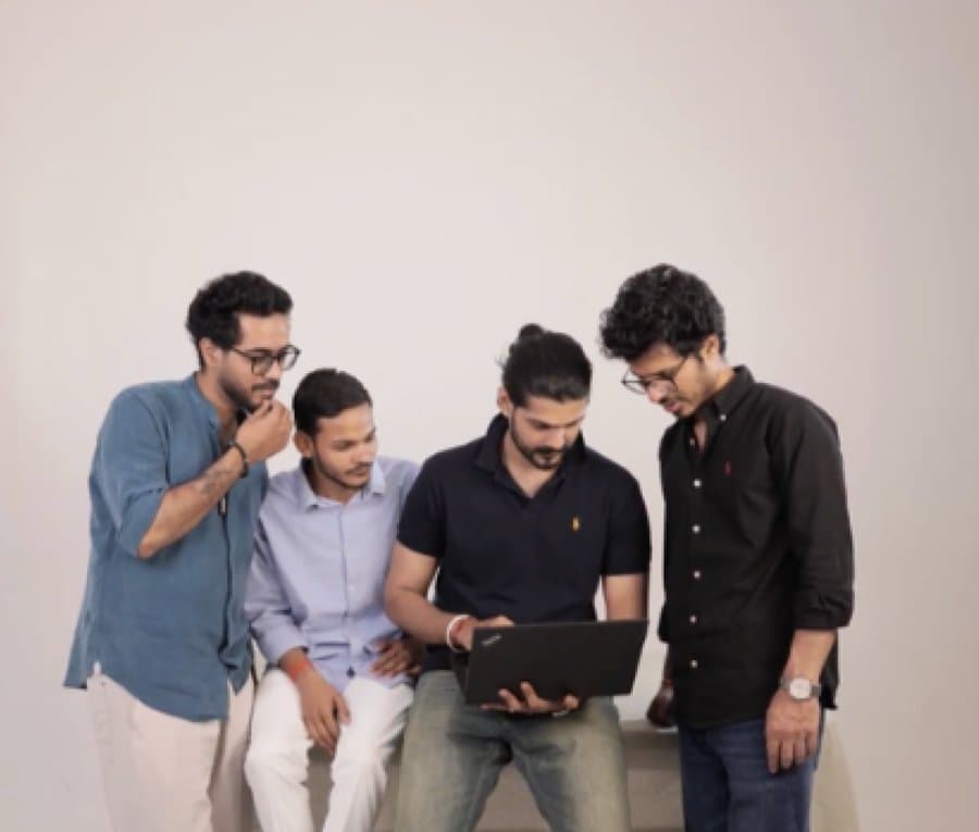 The Yuvichaar team collaborating